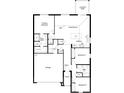 Detailed floor plan showcasing a primary bedroom, kitchen with island, and spacious great room at 6622 Tortoise Trl, Parrish, FL 34219