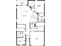 Open-concept floor plan featuring a spacious living area, modern kitchen, and primary suite with walk-in closet at 6626 Tortoise Trl, Parrish, FL 34219