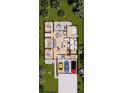 Detailed floor plan showcasing the home's layout, including bedrooms, bathrooms, kitchen, and lanai at 121 Indian Creek Dr, Rotonda West, FL 33947