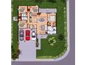 Detailed floor plan showcasing an open-concept layout, spacious bedrooms, and a lanai for outdoor living at 3484 Swanee Rd, Punta Gorda, FL 33980