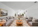 Inviting living room with contemporary furnishings, plush seating, and lots of space at 11200 102Nd Ave # 74, Seminole, FL 33778