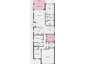 Detailed floor plan showcasing the layout of the home, including the bedrooms, bathrooms, and living areas at 3165 Alba Cir, Bradenton, FL 34211