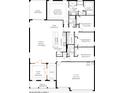 Layout of home featuring 4 bedrooms, 3 bathrooms, 3-car garage, kitchen, great room, lanai and flex/den at 2994 Alesio Ave, North Port, FL 34286