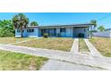 Attractive single-story home featuring a well-manicured front yard and concrete driveway at 149 Roselle Ct, Port Charlotte, FL 33952