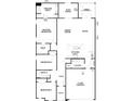 Detailed floor plan showcasing the layout of the home, including bedrooms, bathrooms, kitchen, and living spaces at 27210 Adams St, Punta Gorda, FL 33983