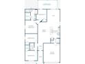 Detailed floor plan showcasing the layout with the bedrooms, kitchen, and garage at 25575 Calusa Dr, Punta Gorda, FL 33955