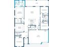 Floor plan featuring 4 bedrooms, 3 baths, 3 car garage, kitchen, great room, dining room, and lanai at 25138 Calusa Dr, Punta Gorda, FL 33955