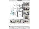 Detailed 1882 Model floor plan with four bedrooms, two bathrooms, kitchen, and living spaces at 24489 Kingsway Cir, Punta Gorda, FL 33983
