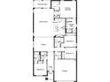 Detailed floor plan featuring 4 bedrooms, 3 bathrooms, a covered patio, and an open-concept layout at 6605 Tortoise Trl, Parrish, FL 34219