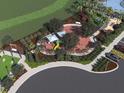 Enjoy the playground and green space from an aerial view of this Gathering-friendly community at 14106 Crutchfield Ct, Parrish, FL 34219