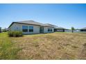 Expansive backyard with a lawn, offering plenty of space for outdoor activities at 11910 Field Thistle Ct, Riverview, FL 33579
