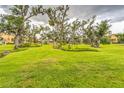 Lush community greenspace with mature trees and well-maintained lawns providing a serene outdoor environment at 1408 3Rd Street E Cir, Palmetto, FL 34221