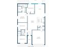 Detailed floor plan illustrating the layout of the home, including bedrooms, bathrooms, and living spaces at 16408 Courlan Rd, Weeki Wachee, FL 34614
