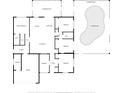 Detailed floor plan showcasing the layout of the home, including bedrooms, kitchen, living spaces, and pool area at 2302 16 W St, Palmetto, FL 34221