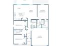 Detailed floor plan showcasing the layout of this home including bedrooms, bathrooms, kitchen, and living areas at 28166 S Twin Lakes Dr, Punta Gorda, FL 33955