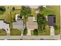 Aerial view showcases the property with a well-maintained roof and surrounding landscape at 2126 Hanby St, Port Charlotte, FL 33952