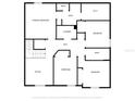 Upstairs floor plan showing primary bedroom with bath, walk in closet, 3 other bedrooms, an office and a laundry room at 8506 Hunters Fork Loop, Ruskin, FL 33573