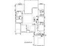 Detailed floor plan of the home showcasing the layout of rooms, bathrooms, and the kitchen at 5001 Sea Branch Ave, Apollo Beach, FL 33572
