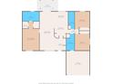 Detailed floor plan showing layout of bedrooms, bathrooms, and living spaces at 15364 Mount Sparrow Rd, Weeki Wachee, FL 34614