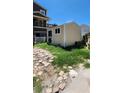 Outside view of the storage shed that is located in the backyard at 19105 Whispering Pines Dr, Indian Shores, FL 33785