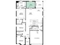 Detailed floor plan of a home layout showcasing the Primary bedroom, kitchen, and living spaces at 12515 Shafton Rd, Spring Hill, FL 34609