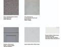 Designer selections for this home showcasing flooring, cabinet and paint options at 14052 Textile Run, Parrish, FL 34219