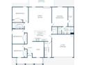 Detailed floor plan showcasing four bedrooms, two bathrooms, and a two-car garage at 12422 Convent Garden Rd, Brooksville, FL 34613