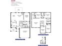 Two-story home floor plan, 5 bedrooms, 3.5 bathrooms, and a 2-car garage at 4495 Sutherland St # Lot 9, Spring Hill, FL 34609