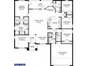 Detailed floor plan showcasing the layout of this spacious home, including bedrooms, kitchen, and living areas at 13144 Convent Garden Rd, Brooksville, FL 34613