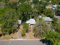 Aerial view of home's location and surrounding mature trees at 655 36Th S Ave, St Petersburg, FL 33705
