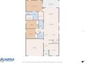 Detailed floor plan showcasing the layout of the home, including rooms and dimensions at 12905 Satin Lily Dr, Riverview, FL 33579