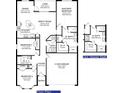 Detailed floor plan showcasing a spacious layout with vaulted ceilings, a Primary suite, and a two-car garage at 4861 Sutherland St # Lot 56, Spring Hill, FL 34609