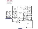Detailed floor plan showcasing the layout of the home with 4 bedrooms, 3 bathrooms, and a 3-car garage at 4832 Sutherland St # Lot 59, Spring Hill, FL 34609