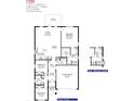 Detailed floor plan showcasing a 3-bedroom, 2-bath layout with spacious living areas and a 2-car garage at 4886 Sutherland St # Lot 64, Spring Hill, FL 34609