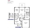 Detailed floor plan showcasing 3 bedrooms, 2 baths, open living spaces, and a 2-car garage layout at 4904 Sutherland St # Lot 66, Spring Hill, FL 34609