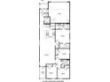 Detailed floor plan showcasing the layout of the home, including the kitchen, bedrooms, and bathrooms at 11771 Memorial Dr, Brooksville, FL 34613