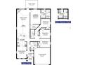 Detailed floor plan showing layout of bedrooms, bathrooms, kitchen, and living spaces at 5486 Ocean Breeze Dr, Spring Hill, FL 34609