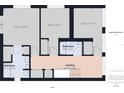 Floor plan of floor 2, showing layout of bathrooms, bedrooms, and landing at 1793 N Fort Harrison Ave, Clearwater, FL 33755