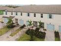 Four-unit townhouse building, aerial view at 5439 Tripoli Dr, Palmetto, FL 34221
