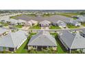 Aerial view of homes surrounding a picturesque lake in a beautiful community at 17982 Cherished Loop, Bradenton, FL 34211