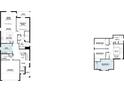 Detailed floor plan showcasing the layout of the first and second floors of the house at 16854 Fiesta Dr, Port Charlotte, FL 33953