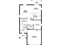 First floor layout with kitchen, dining, great room, flex space, lanai and garage at 16842 Fiesta Dr, Port Charlotte, FL 33953