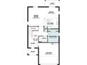 Detailed floor plan showcases the kitchen, lanai, dining and great room, bedroom and garage at 16842 Fiesta Dr, Port Charlotte, FL 33953
