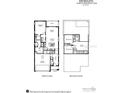Detailed floor plan showcasing Shoreline's layout for first and second floors with labeled rooms at 7963 Chandler Lake Ct, Hudson, FL 34667