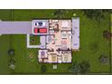3-bedroom, 2-bathroom house floor plan with garage, great room, and covered patio at 14112 Monserrate Ln, Port Charlotte, FL 33981