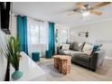 Bright living room featuring a comfy sofa and stylish coffee table at 4615 Lords Ave, Sarasota, FL 34231