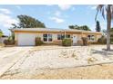 Charming single-story home featuring a front lawn, an attached garage and a concrete driveway at 1801 40Th N St, St Petersburg, FL 33713