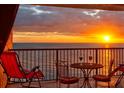 Oceanfront balcony with sunset view at 15000 Gulf Blvd # 1104, Madeira Beach, FL 33708