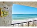 Stunning ocean view from condo balcony at 15000 Gulf Blvd # 1104, Madeira Beach, FL 33708
