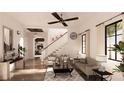 Bright and airy living room with hardwood floors and ample natural light at Lot 10 Bayshore Dr, Safety Harbor, FL 34695